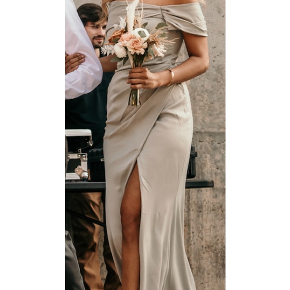 Asos Sage bridesmaid dress